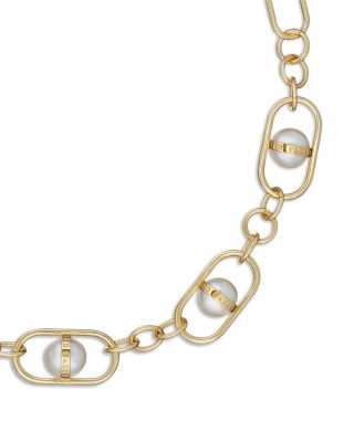 Imitation Pearl Statement Necklace