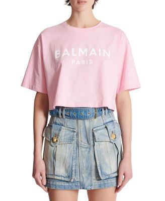  T-Shirt With Balmain Paris Print