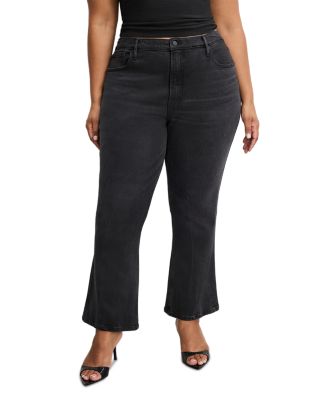 Soft Tech Good Standard Kick Flare Jeans in Black 390