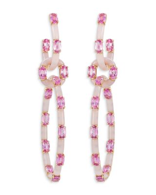 Dolce Pink Opal & Pink Sapphire Earrings in 18K Rose Gold