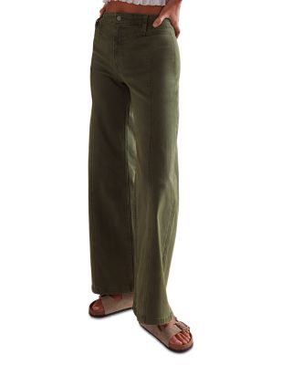 Libre High Rise Wide Leg Jeans in Thyme