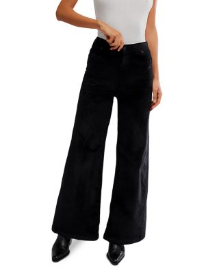 Kellee High Rise Corduroy Palazzo Jeans in Unexplored