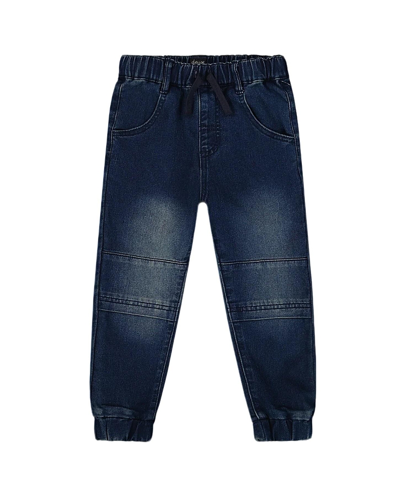 Deux Par Deux Boys' French Terry Jogger Pants - Baby In Blue