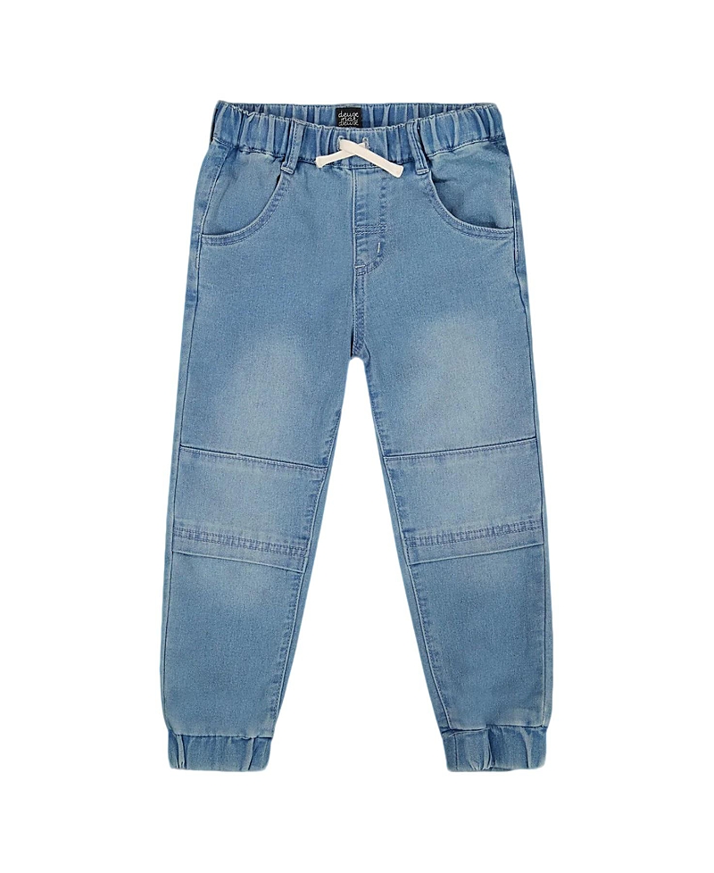 Deux Par Deux Boys' French Terry Jogger Pants - Baby In Blue