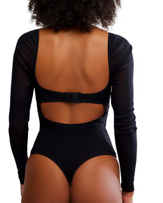 Suddenly Fine Lace Trim Bodysuit