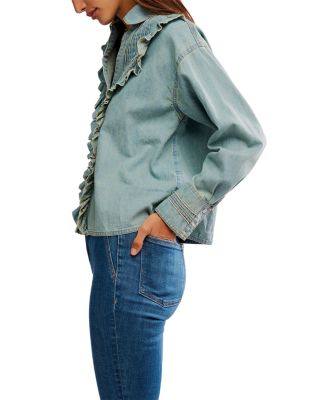 Ruffled Pleated Blouse