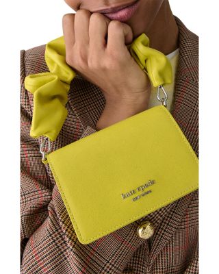 Natasha Glazed Leather Scrunch Strap Mini Bag