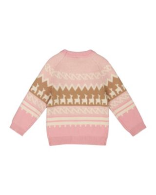 Girls' Llama Jacquard Sweater - Little Kid