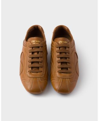 Men's Montecarlo Re-Edition 2005 Antiqued Nappa Leather Sneakers in Brown