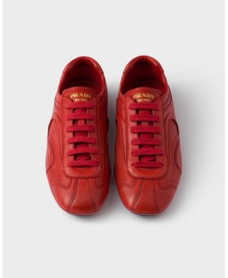 Men's Montecarlo Re-Edition 2005 Antiqued Nappa Leather Sneakers in Red