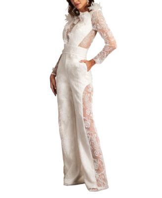 Enger 3D Floral Embroidered Jumpsuit