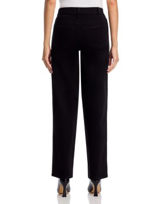 Erika Crystal Embellished High Rise Jeans in Black