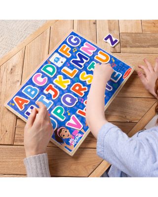 Ms. Rachel™ Wooden Phonics Alphabet Sound Puzzle with Light-Activated Sound Effect - Ages 2+