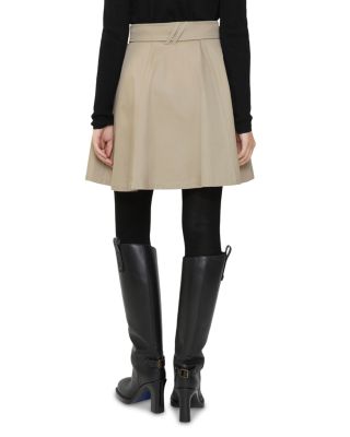 Josselyn Gabardine Trench Miniskirt
