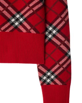Gaia Check Wool Cashmere Blend Sweater - Exclusive