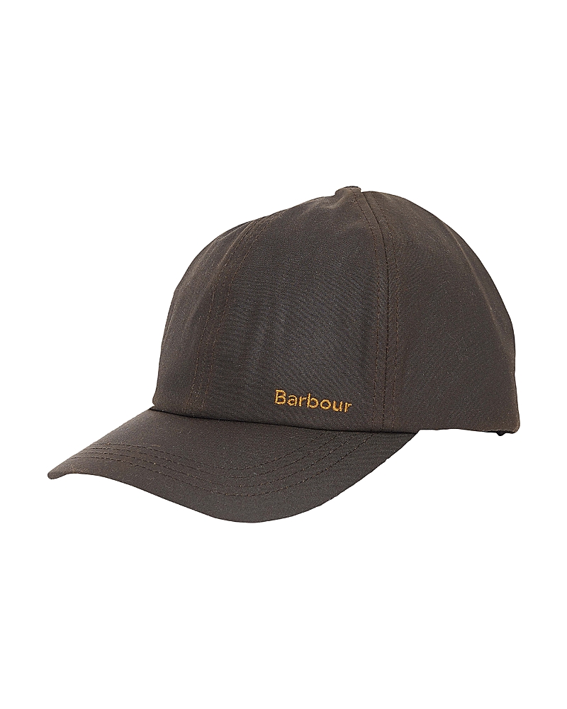 Barbour Belsay Waxed Cotton Cap In Brown