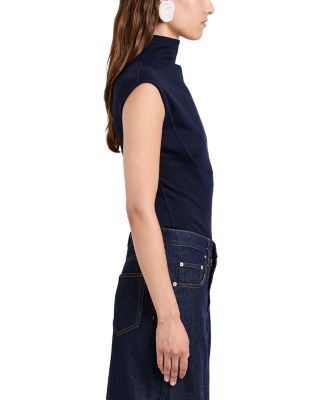 Zane Brushed Rib Turtleneck Top