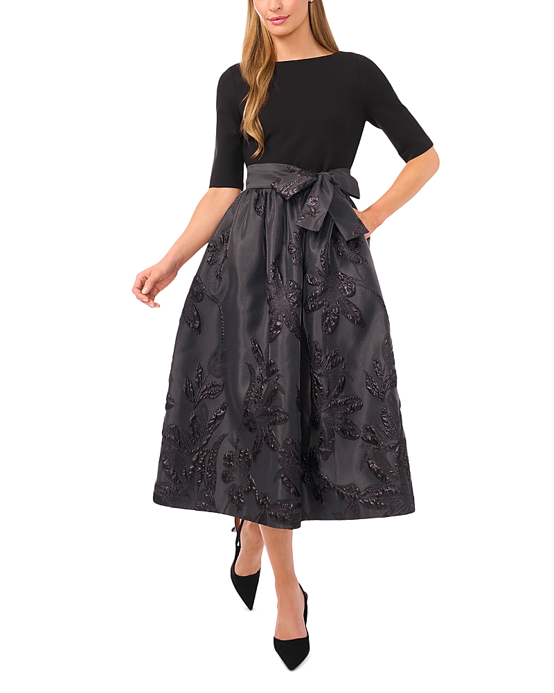 Ted Baker Jesse Mixed Media Midi Dress