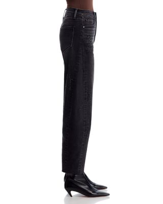 Parker x Jingle High Rise Ankle Barrel Jeans in Black