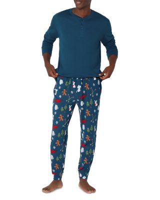 Long Sleeve Henley Pajama Set - Exclusive