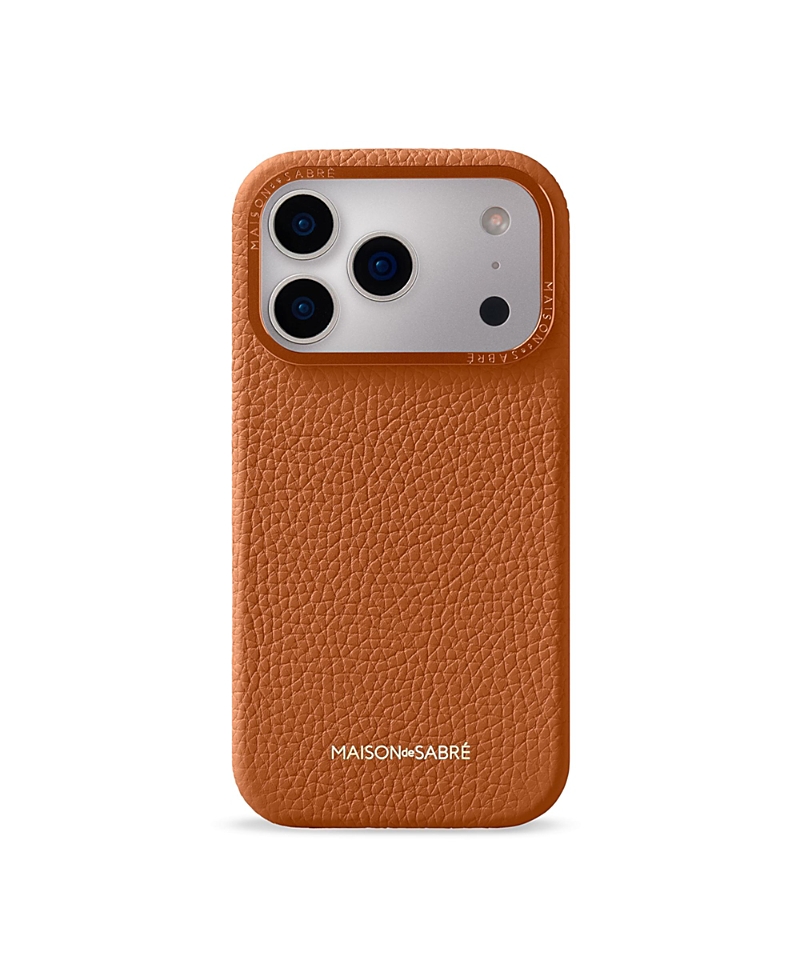 Maison De Sabre Leather Phone Case (iphone 17 Pro) In Brown