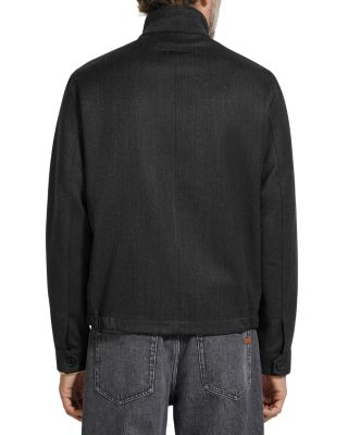 Wool M&eacute;lange Shirt Jacket