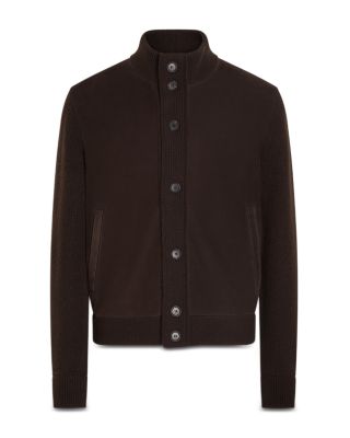 Oasi Cashmere & Suede M&eacute;lange Shirt Jacket