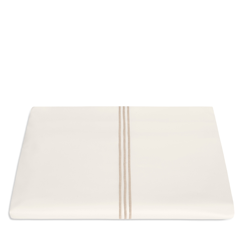 Matouk Bel Tempo Nocturne Duvet Cover, Full/queen In White