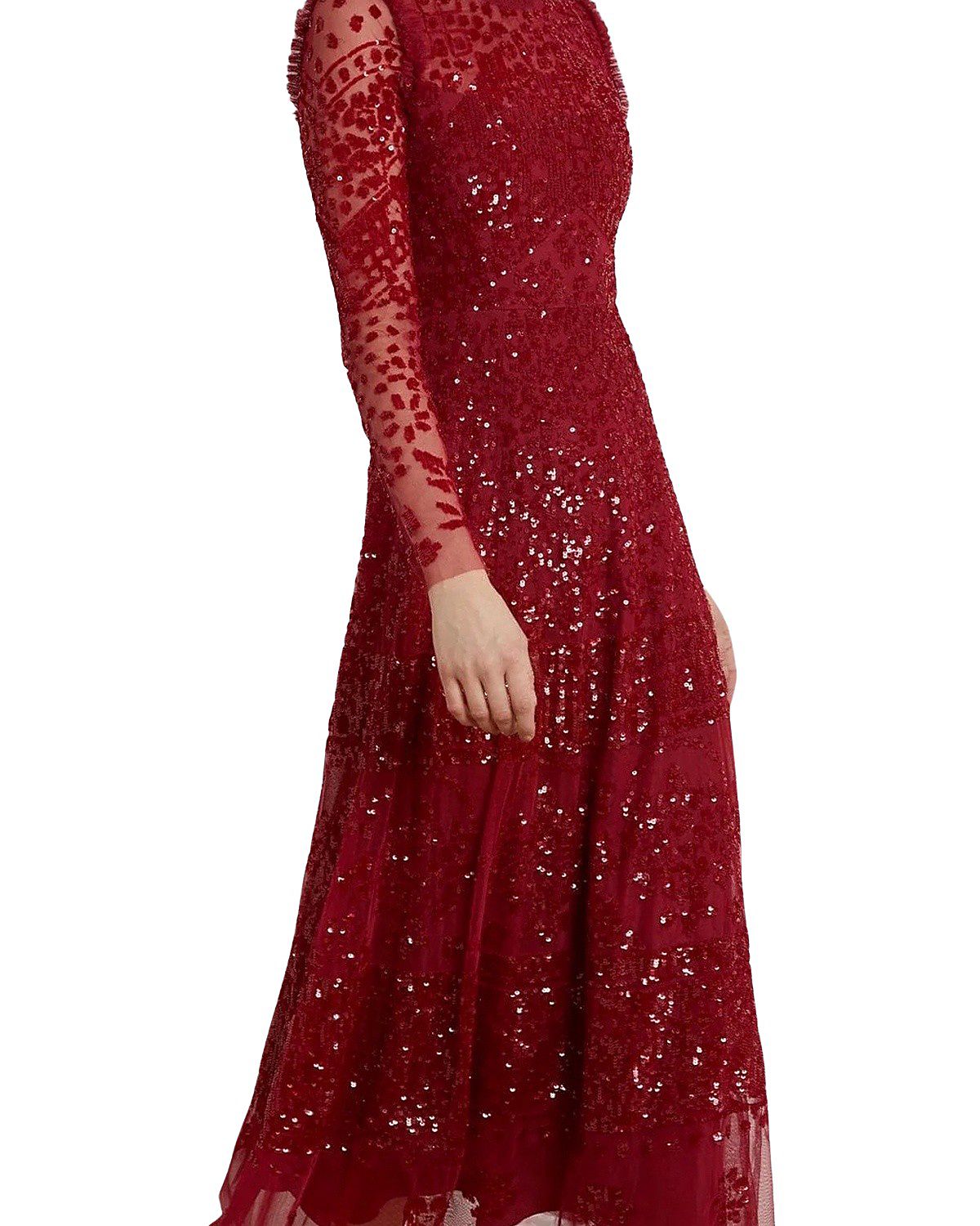 Needle & Thread Aurora Long Sleeve Ballerina Midi Dress