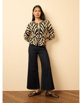 Animal Jacquard Cardigan