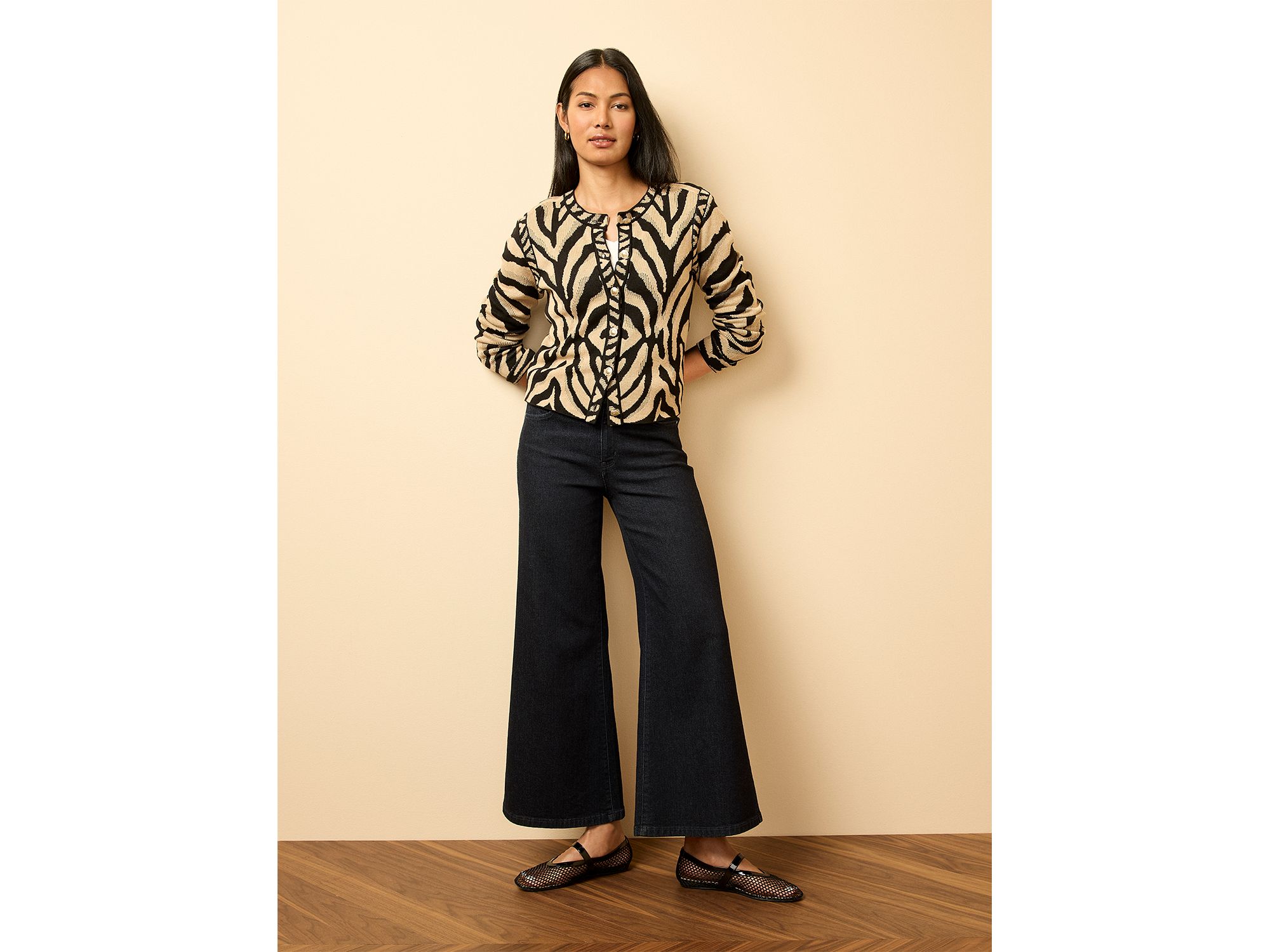 Animal Jacquard Cardigan — Image 5
