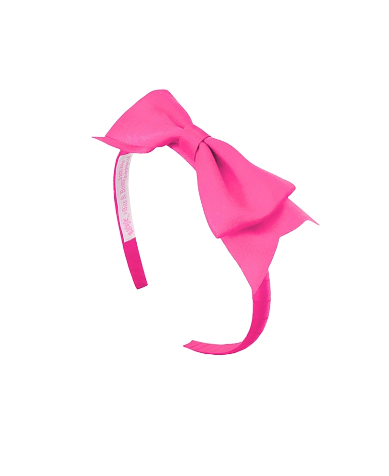 Bits & Bows Girls' Eloise Signature Bow Headband - Little Kid, Big Kid In Pink