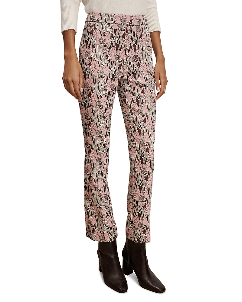 Veronica Beard Arte Floral Kick Flare Pants
