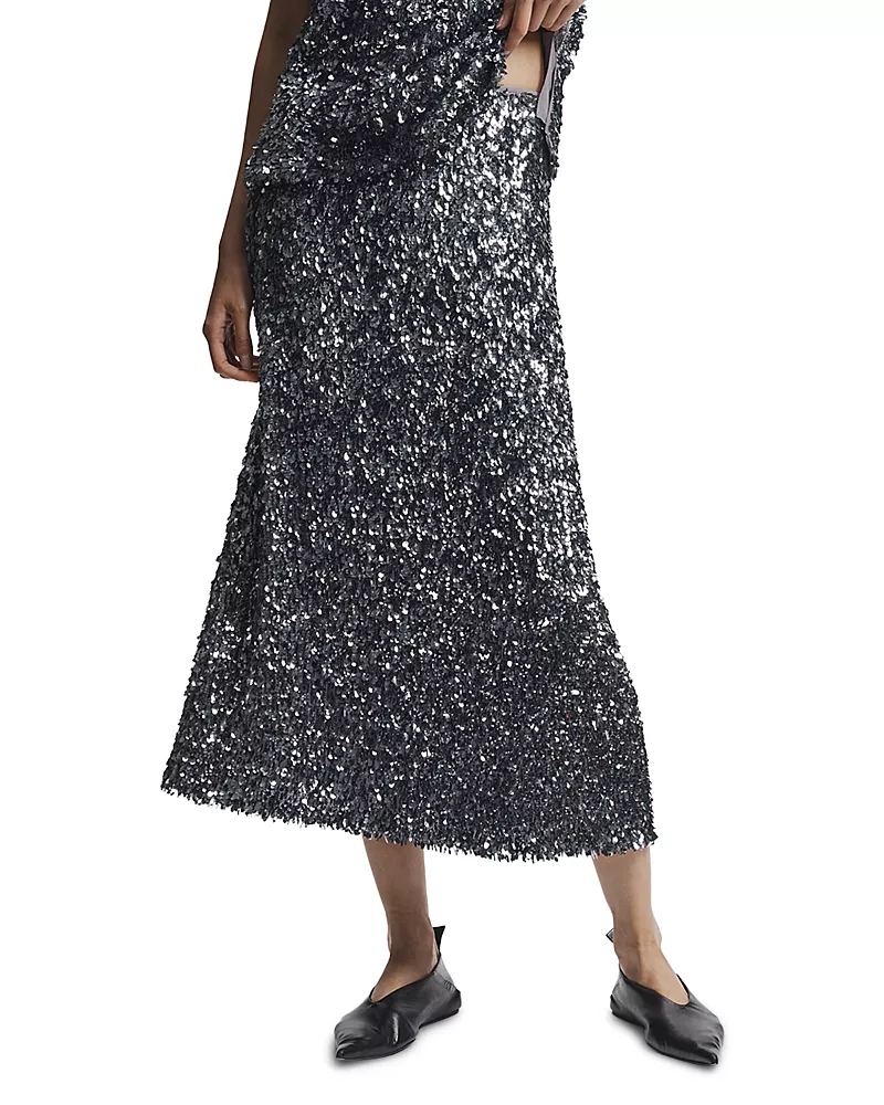 Saint Art Nylah Sequined Maxi Skirt