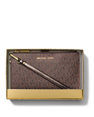 Jet Set Monogram Wristlet