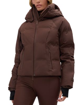 Halfdays Georgie Puffer Coat In Brown