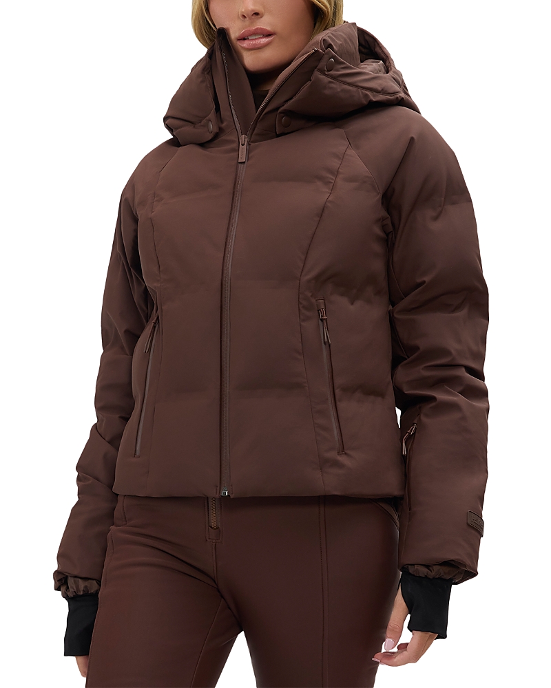 Halfdays Georgie Puffer Coat In Brown