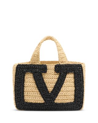 Viva Superstar Small Raffia Shopping Tote Bag