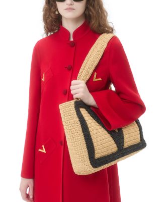 Viva Superstar Large Raffia Shopping Tote Bag