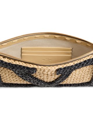 Viva Superstar Medium Raffia Pouch