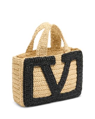 Viva Superstar Small Raffia Shopping Tote Bag