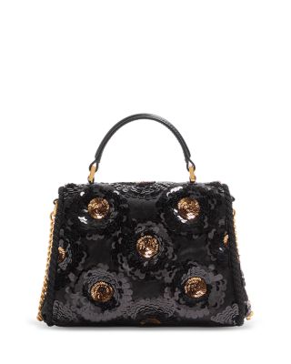 Vsling Mini Sequin VLogo Convertible Top Handle Bag
