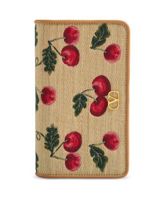 Mini Cherryfic VLogo Jacquard Raffia Bag