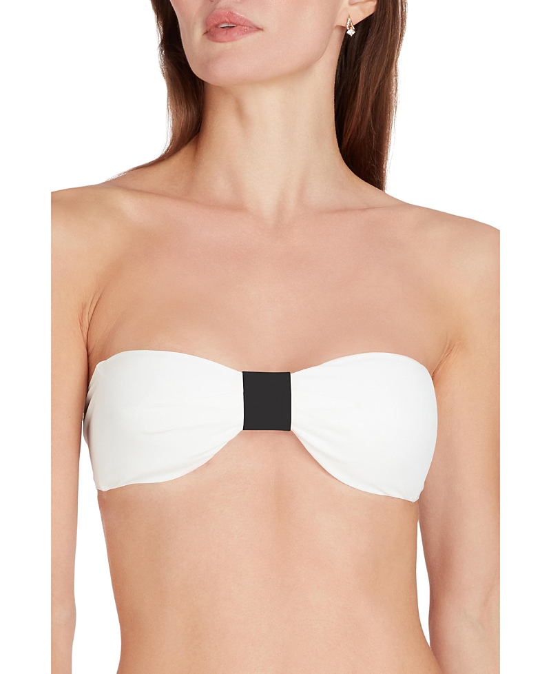 Valimare Capri Bandeau Bikini Top In White
