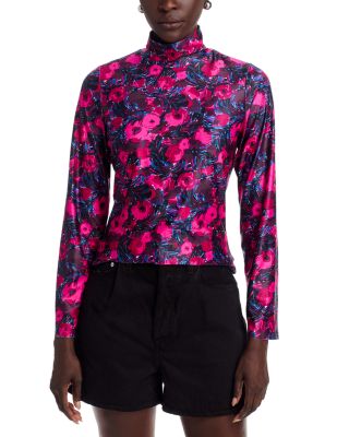 Lee Mock Neck Jersey Top