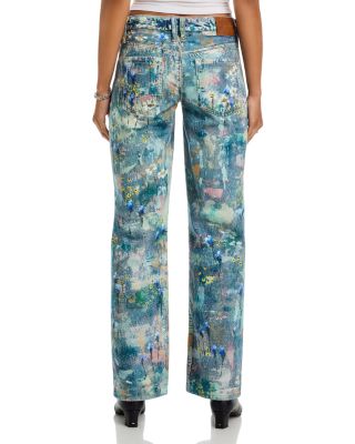 We The Free Tennessee Low Rise Illusions Jeans in Floral Canvas