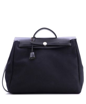  MM Herbag Toile and Leather