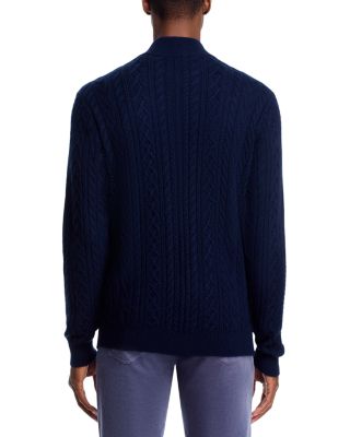 Crescent Ridge Cable Knit Quarter Zip Sweater
