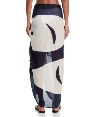 Catch Of The Day Sarong Swim Cover-Up