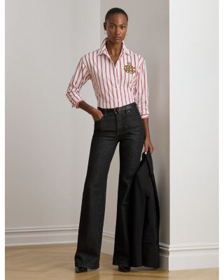 Relaxed Fit Striped Cotton Shirt